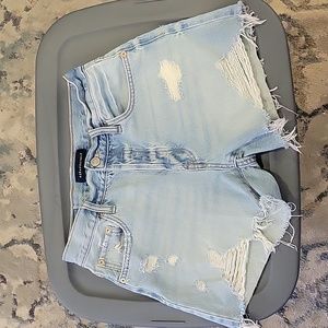 ☆Aeropstale 90s high rise cutoff destressed denim shorts